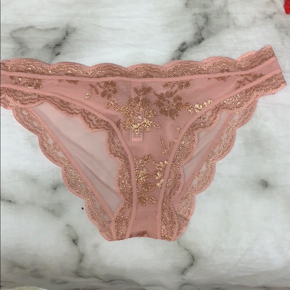BRAND NEW VS PINK AND GOLD PANTIES